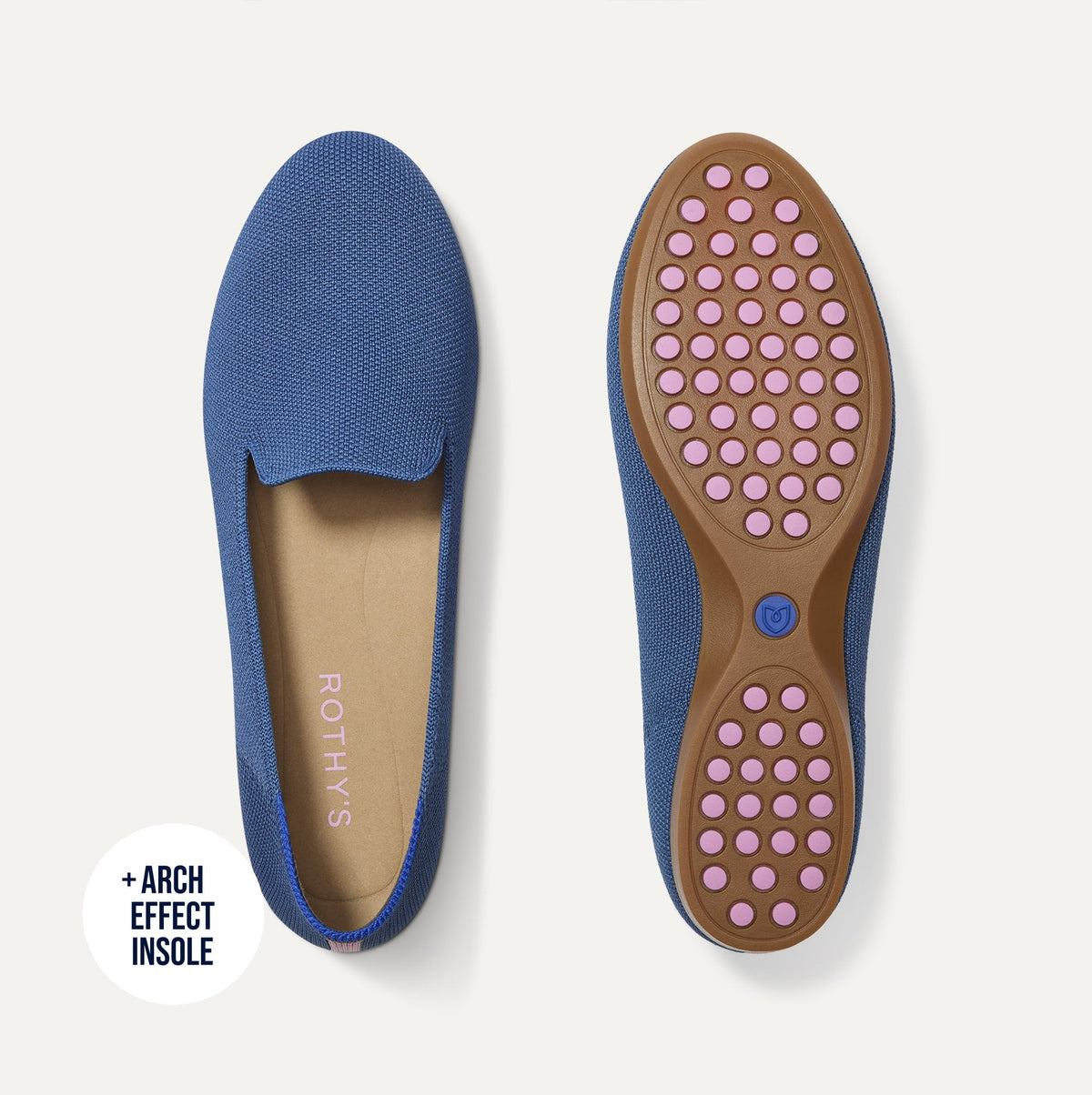 Rothys Women's Daily Loafer in Blue Trench