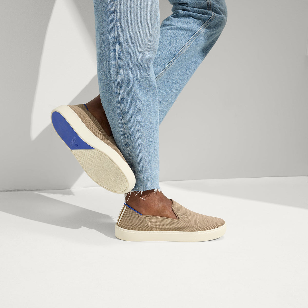 Rothys The Original Slip On Sneaker in Latte