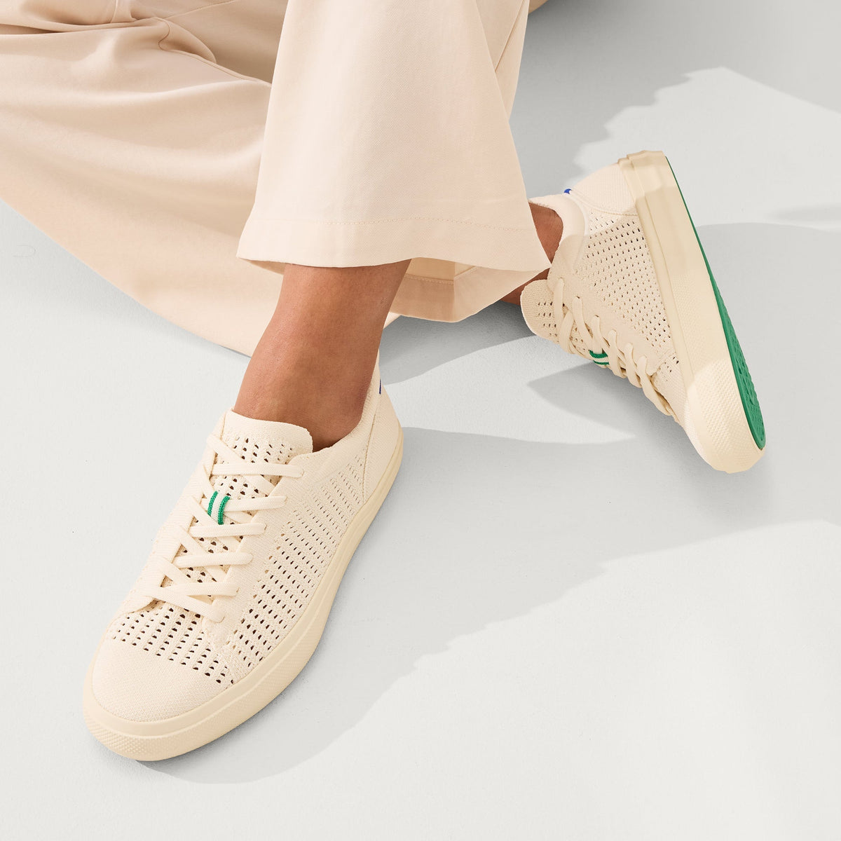 Rothys The Women's RS02 Sneaker in Courtside White