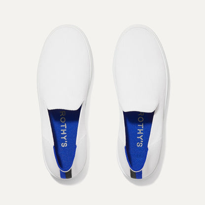 Rothys The Original Slip On Sneaker in Bright White