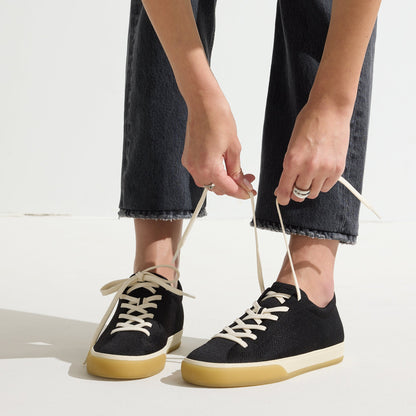 Rothys The Lace Up Sneaker in Black for Women