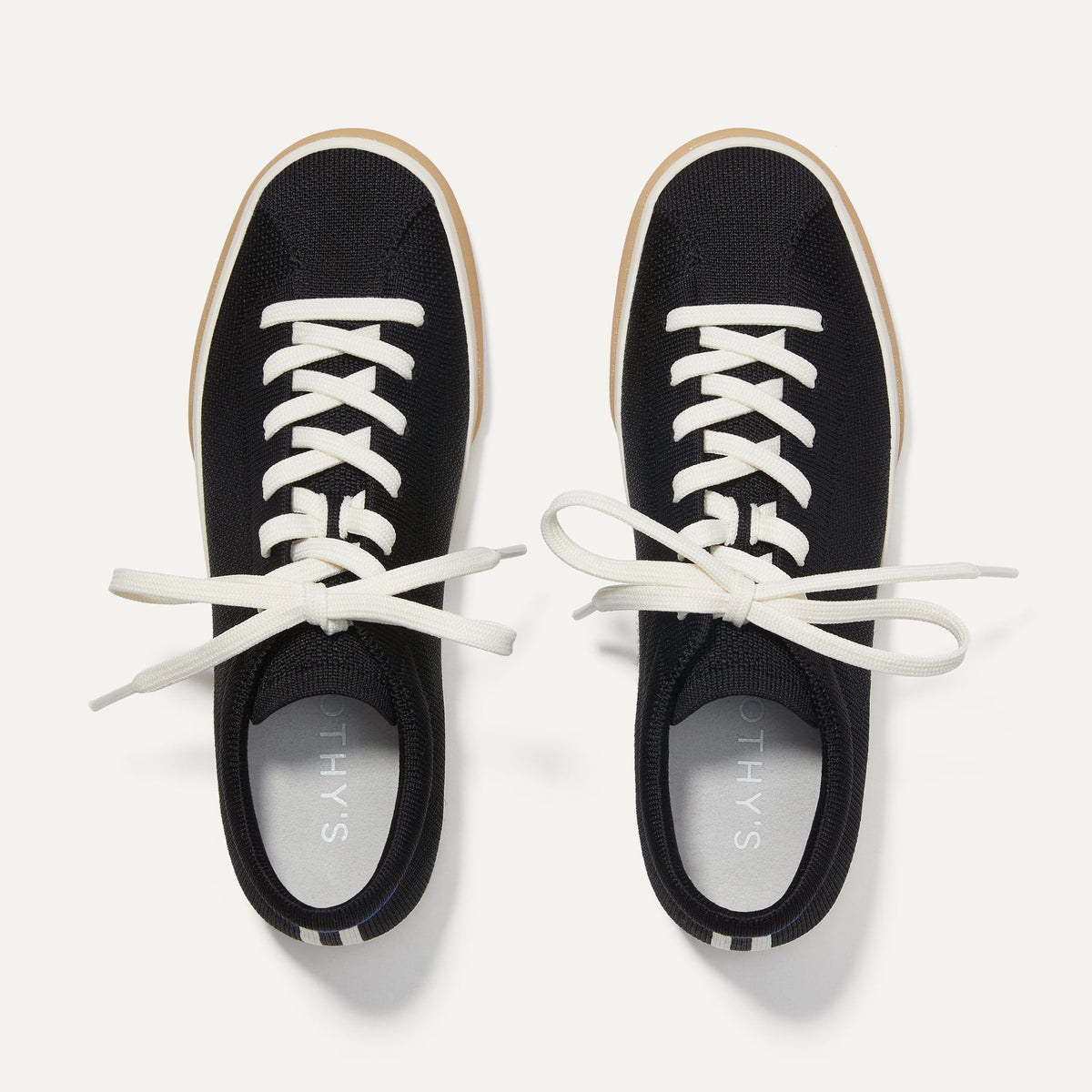 Rothys The Lace Up Sneaker in Black for Women