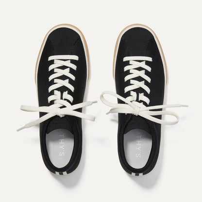 Rothys The Lace Up Sneaker in Black for Women