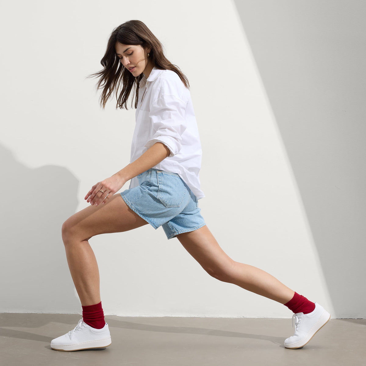 Rothys The Court Sneaker in Bright White
