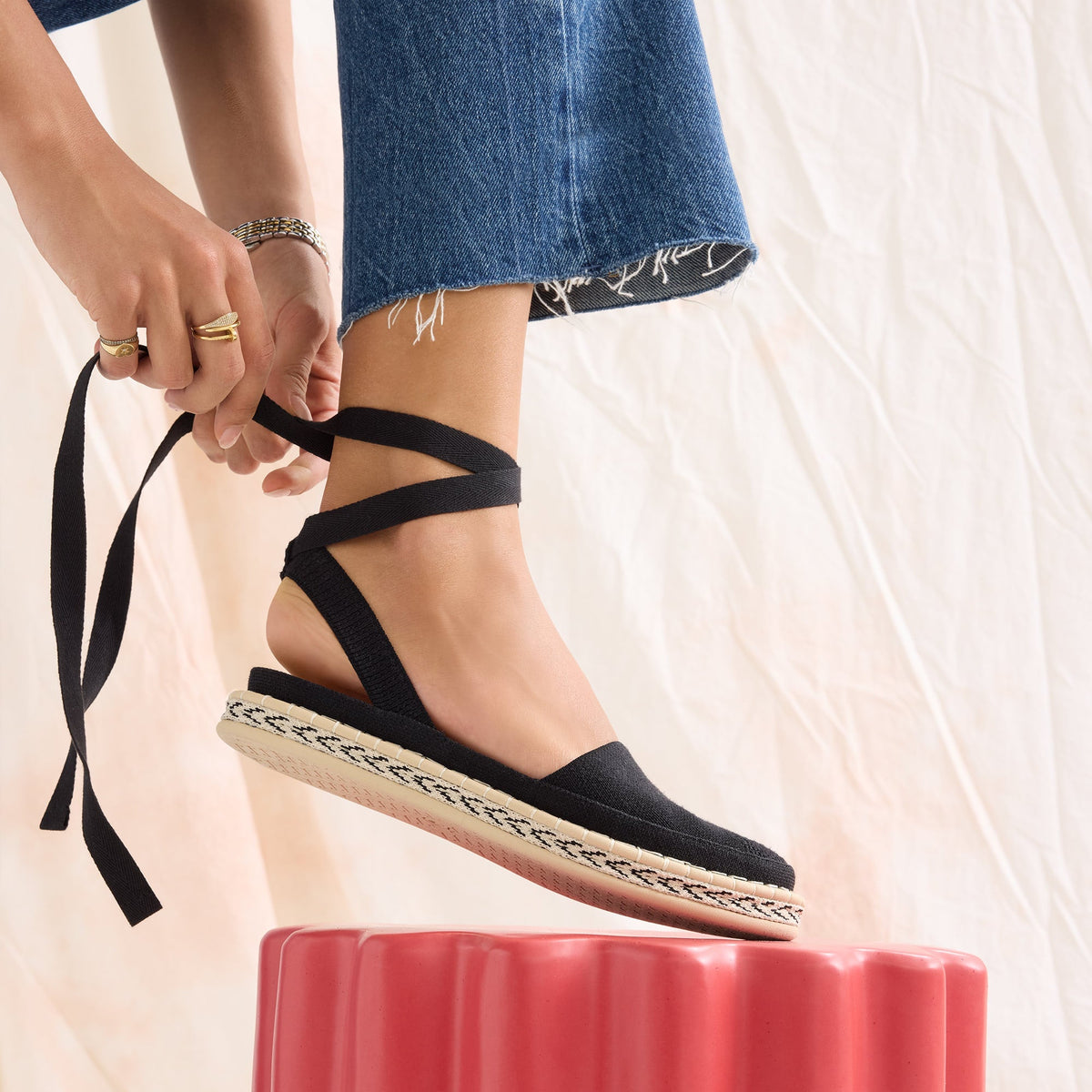 Rothys The D'Orsay Espadrille in Black