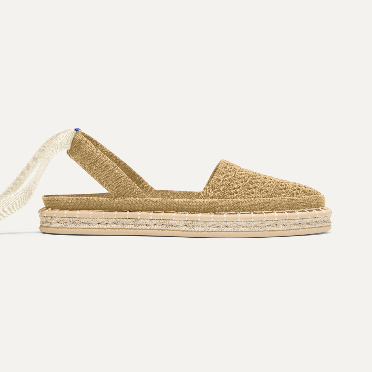 Rothys The D'Orsay Espadrille in Camel Crochet