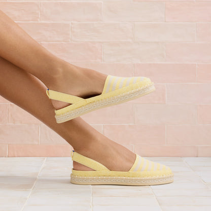 Rothys The D'Orsay Espadrille in Sunshine Stripe