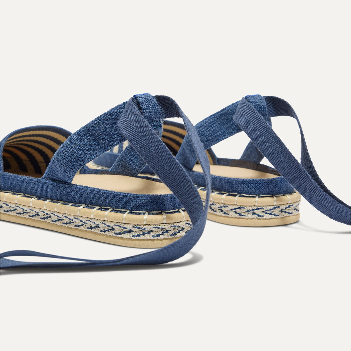 Rothys The D'Orsay Espadrille in Deep Sea Stripe