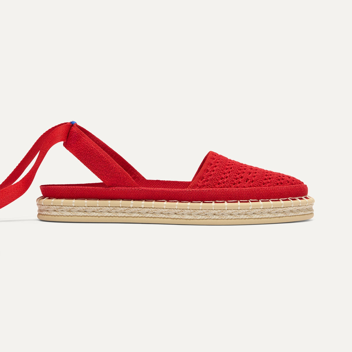 Rothys The D'Orsay Espadrille in Bright Red Crochet