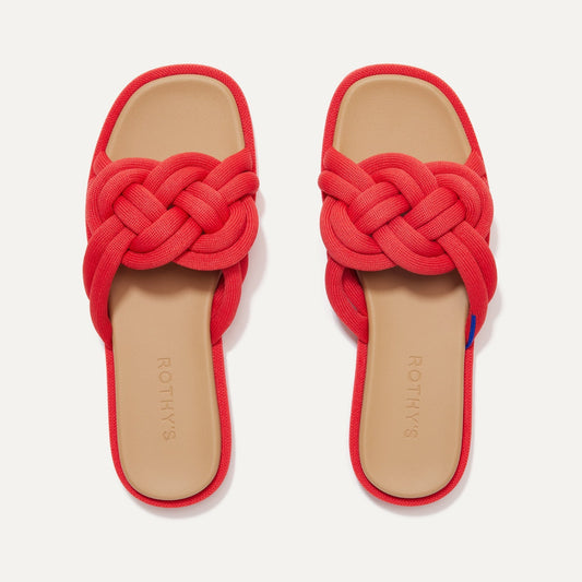 Rothys The Summer Sandal in Red Hot