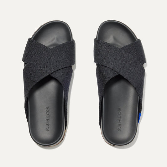 Rothys The Weekend Slide in Black