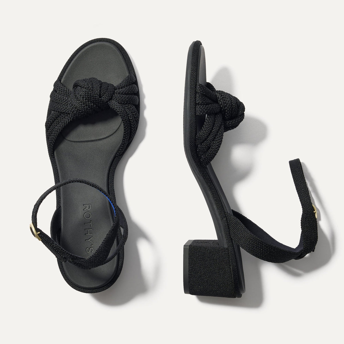 Rothys The Knot Sandal in Black