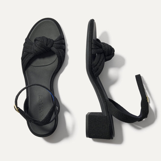 Rothys The Knot Sandal in Black