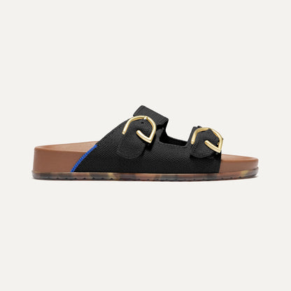 Rothys The Buckle Slide in Black
