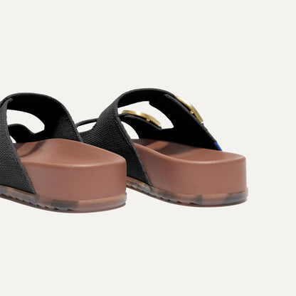 Rothys The Buckle Slide in Black