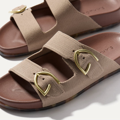 Rothys The Buckle Slide in Dune