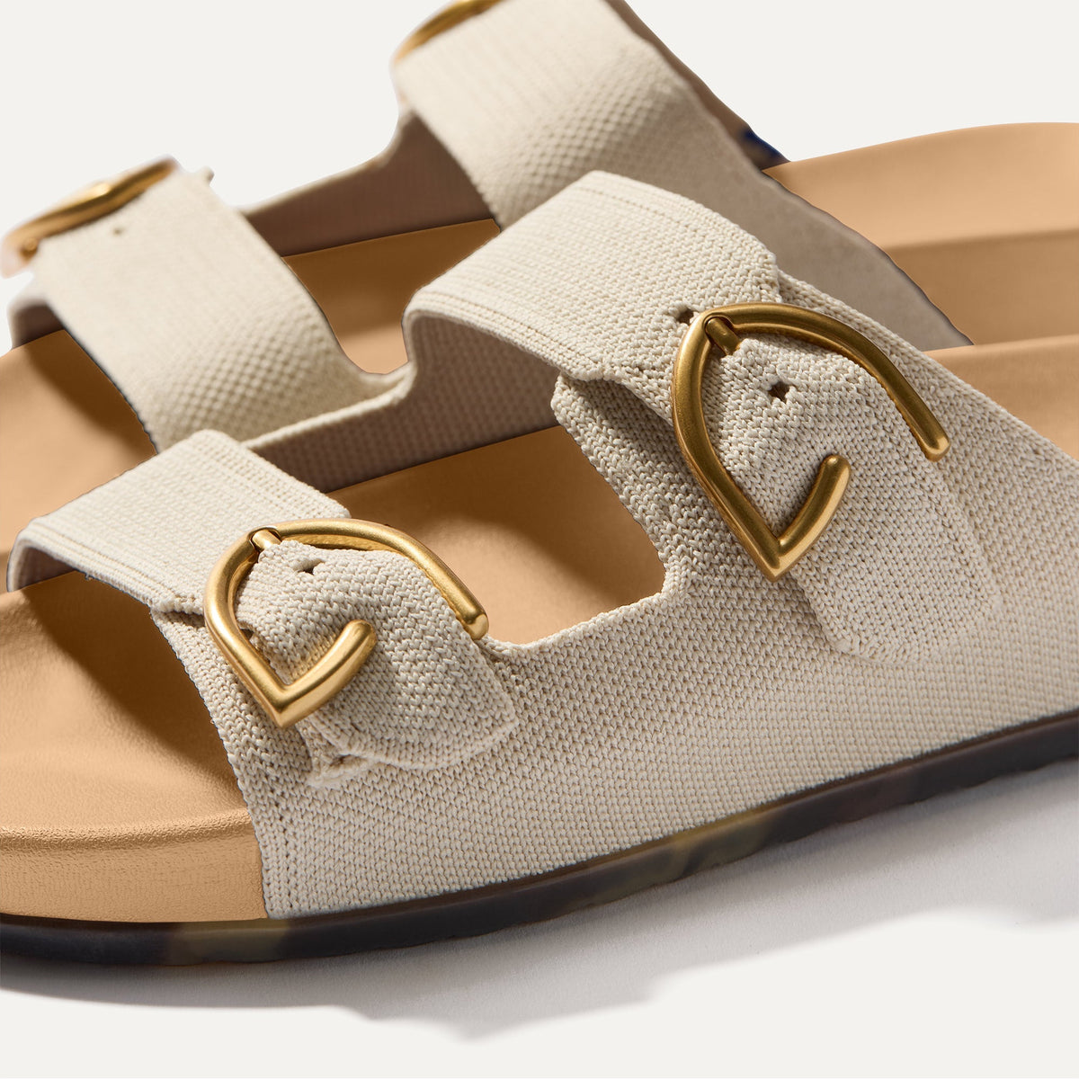 Rothys The Buckle Slide in Sea Salt
