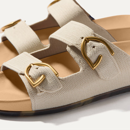 Rothys The Buckle Slide in Sea Salt