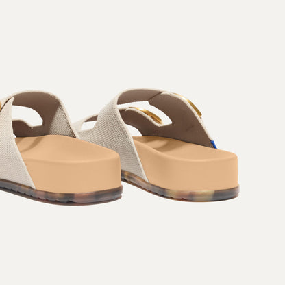 Rothys The Buckle Slide in Sea Salt