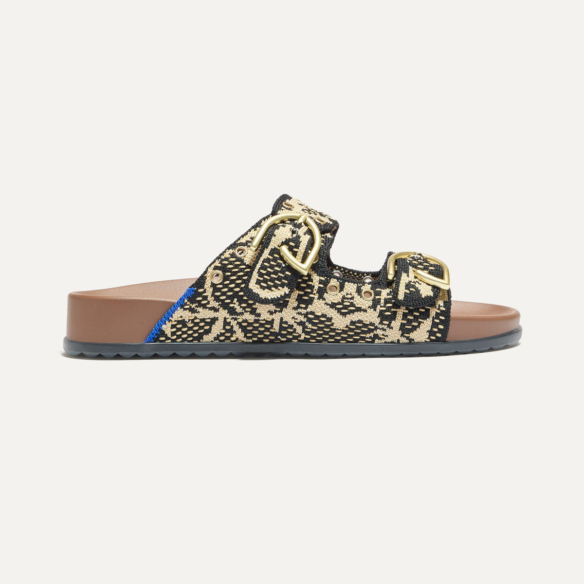 Rothys The Buckle Slide in Eyelet Bouquet