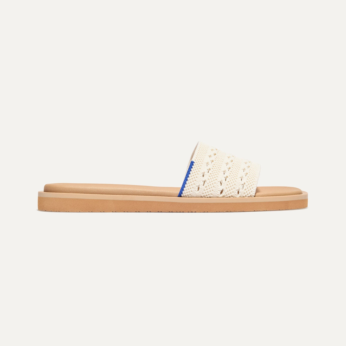 Rothys The Slide Sandal in Sandy Crochet