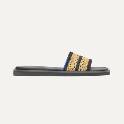 Rothys The Slide Sandal in Gilded Crochet