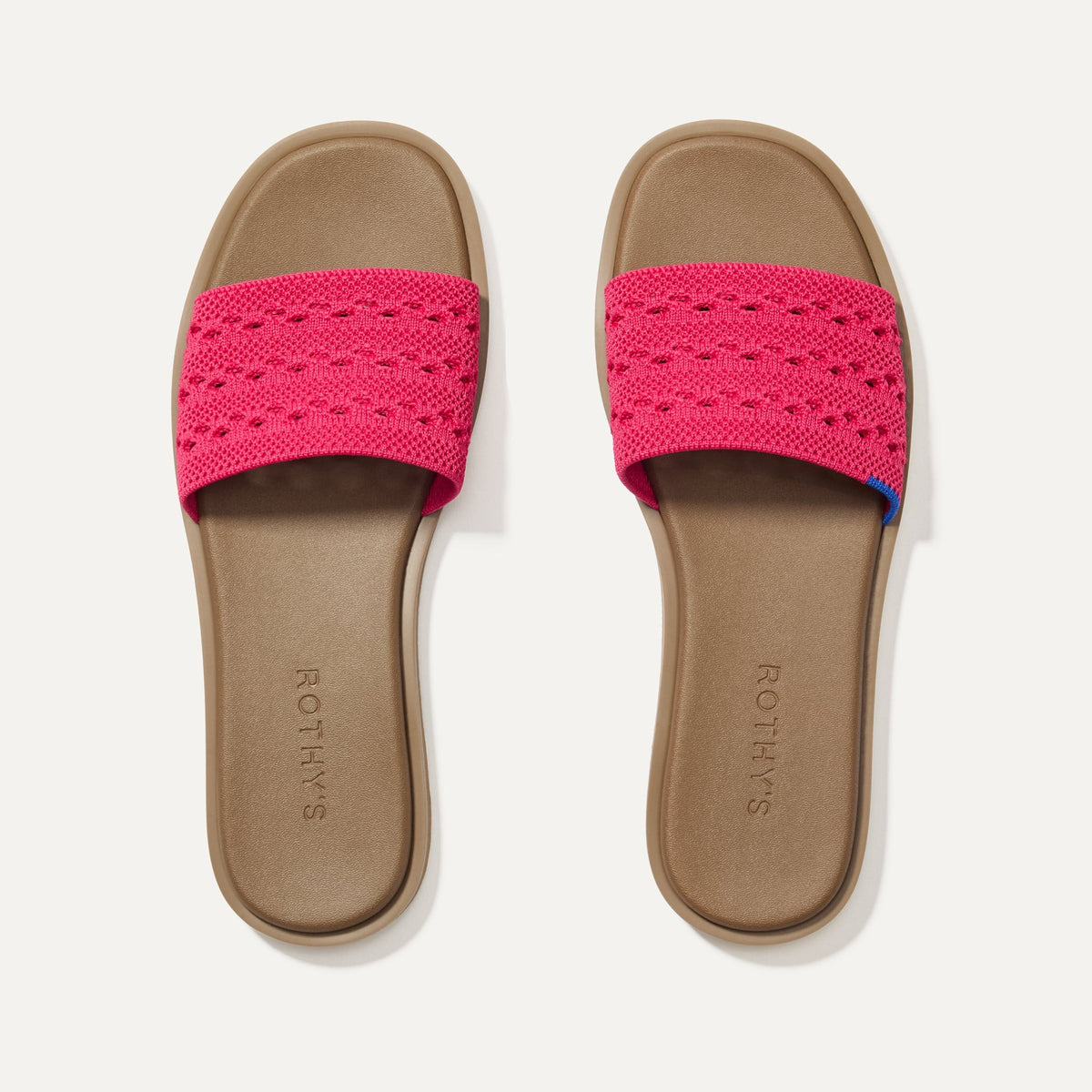 Rothys The Slide Sandal in Rouge Crochet