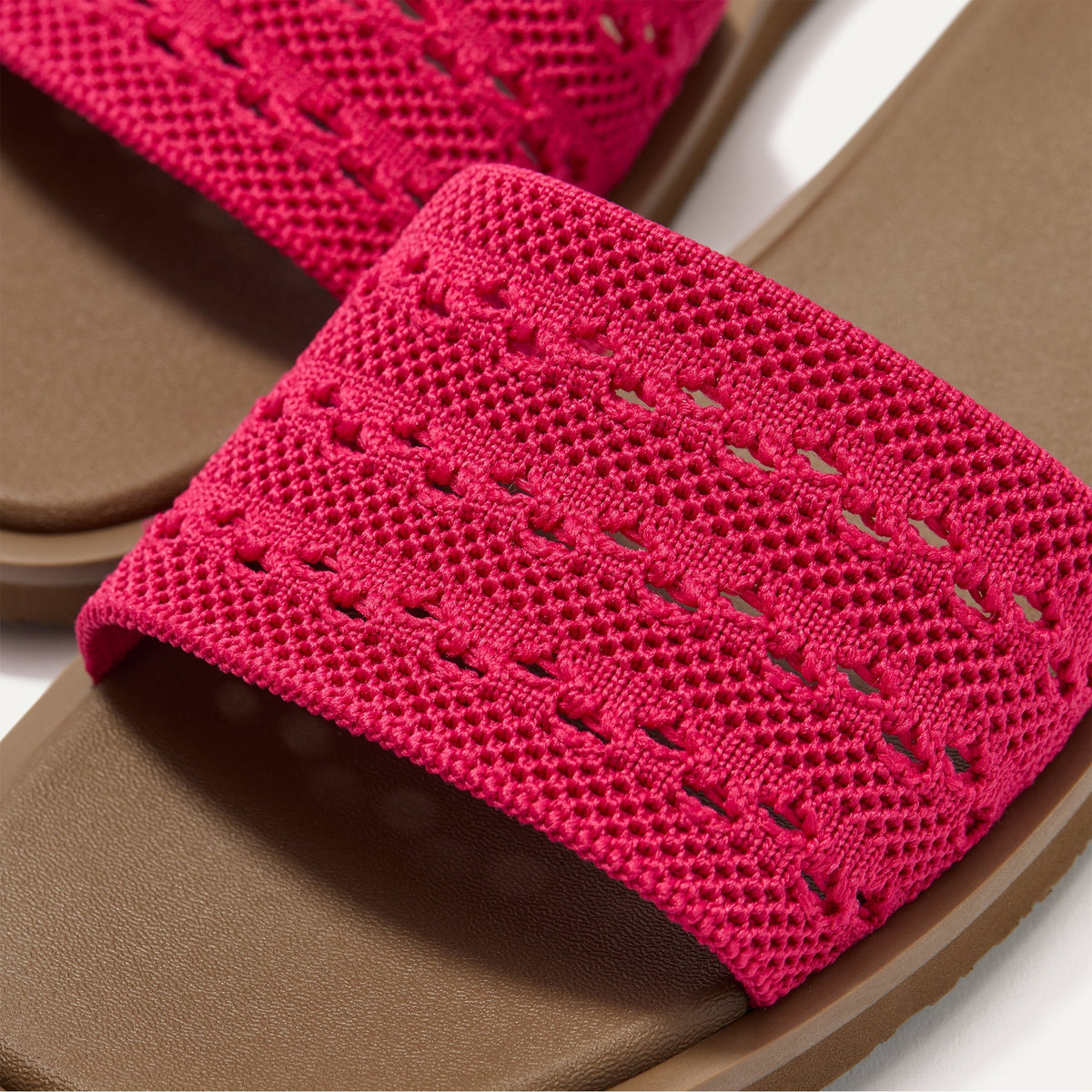 Rothys The Slide Sandal in Rouge Crochet