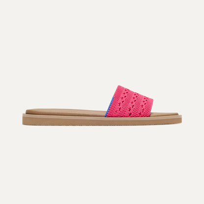 Rothys The Slide Sandal in Rouge Crochet