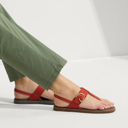 Rothys The T-Strap Sandal in Brick