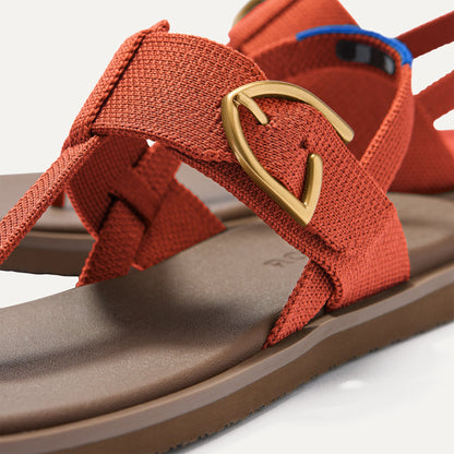 Rothys The T-Strap Sandal in Brick