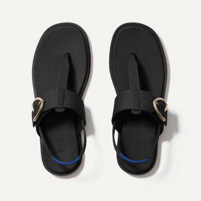 Rothys The T-Strap Sandal in Black