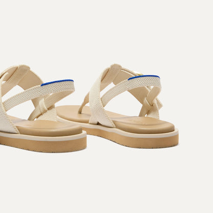 Rothys The T-Strap Sandal in Cream Puff