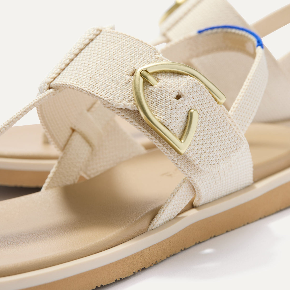 Rothys The T-Strap Sandal in Cream Puff