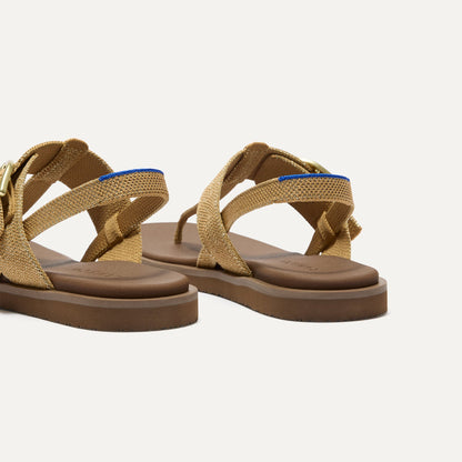 Rothys The T-Strap Sandal in Metallic Golden Sun