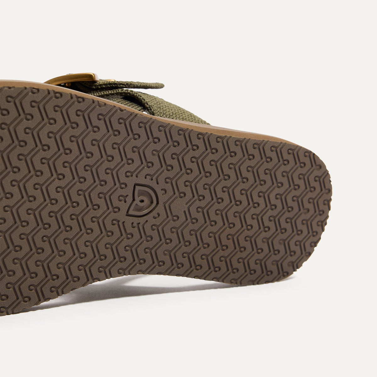 Rothys The T-Strap Sandal in Safari Green