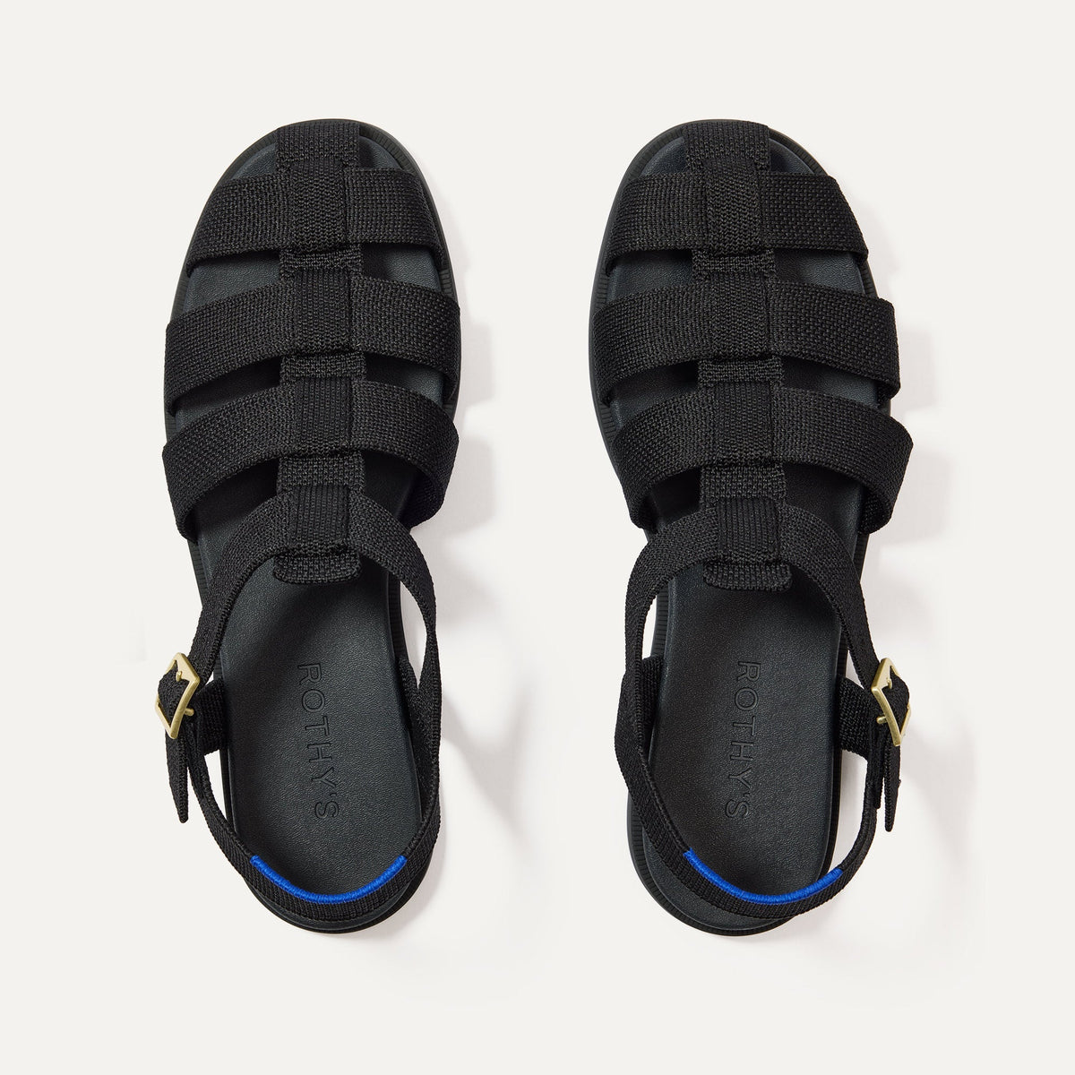 Rothys The Fisherman Sandal in Black