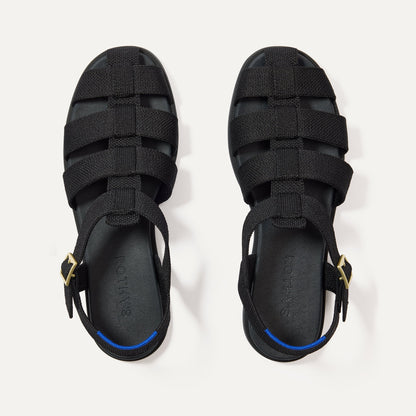 Rothys The Fisherman Sandal in Black