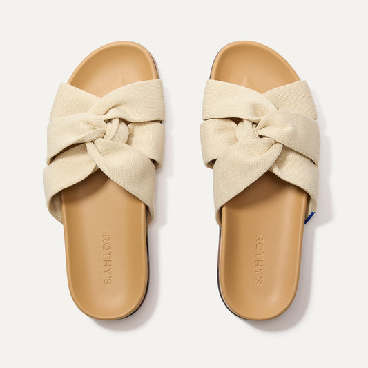 Rothys The Twist Slide in Coconut
