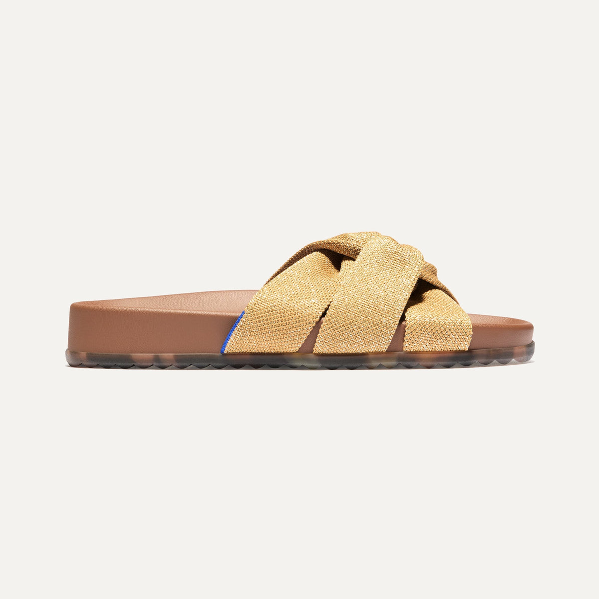 Rothys The Twist Slide in Metallic Golden Sun
