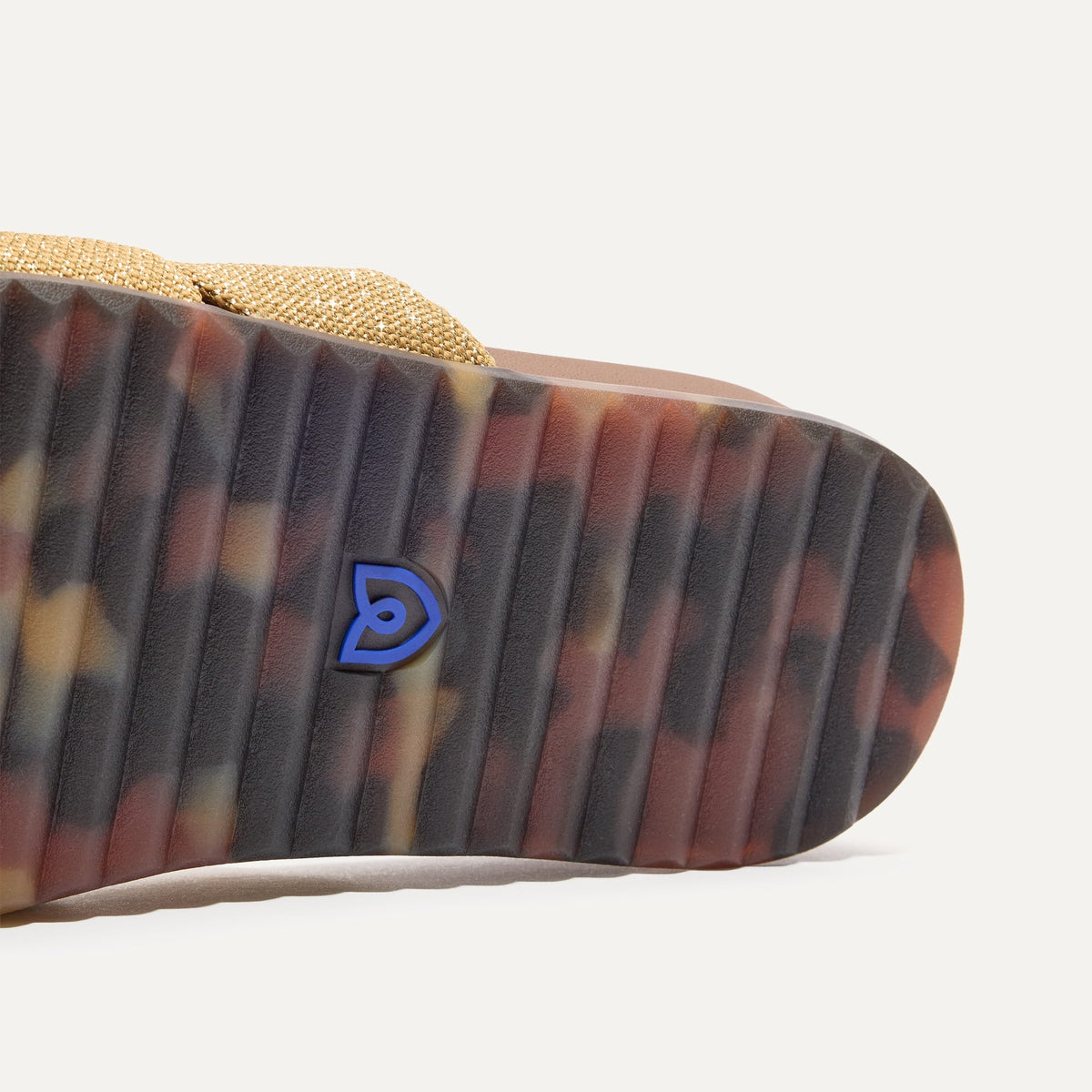 Rothys The Twist Slide in Metallic Golden Sun