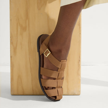 Rothys The Fisherman Sandal in Pecan