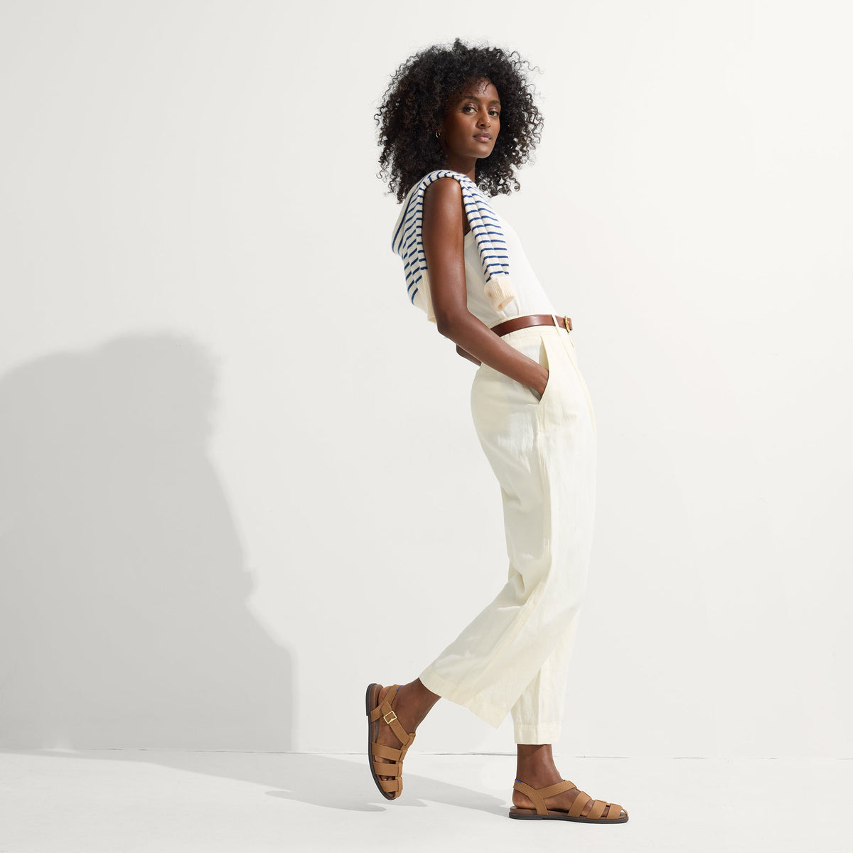Rothys The Fisherman Sandal in Pecan