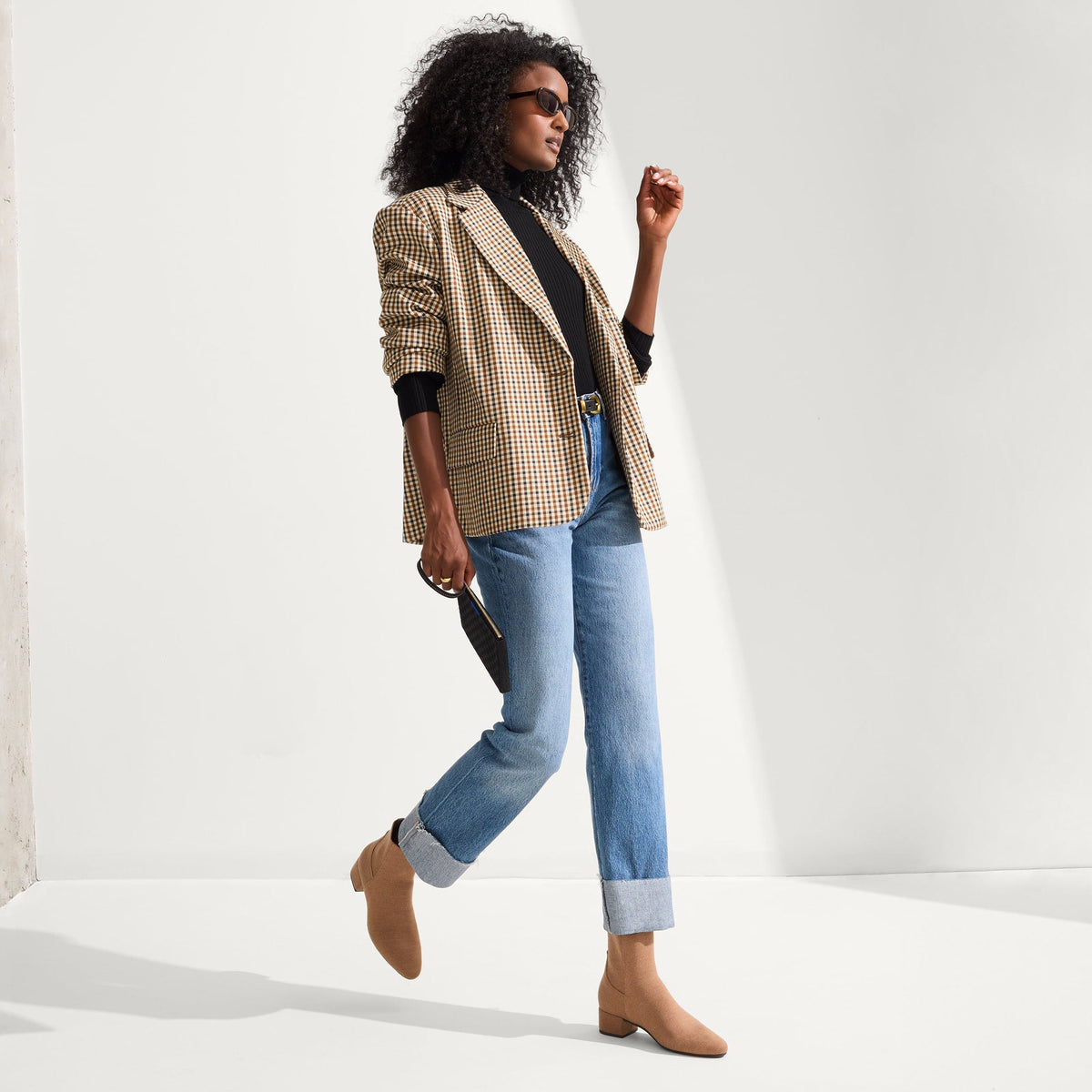 Rothys The Classic Boot in Tobacco