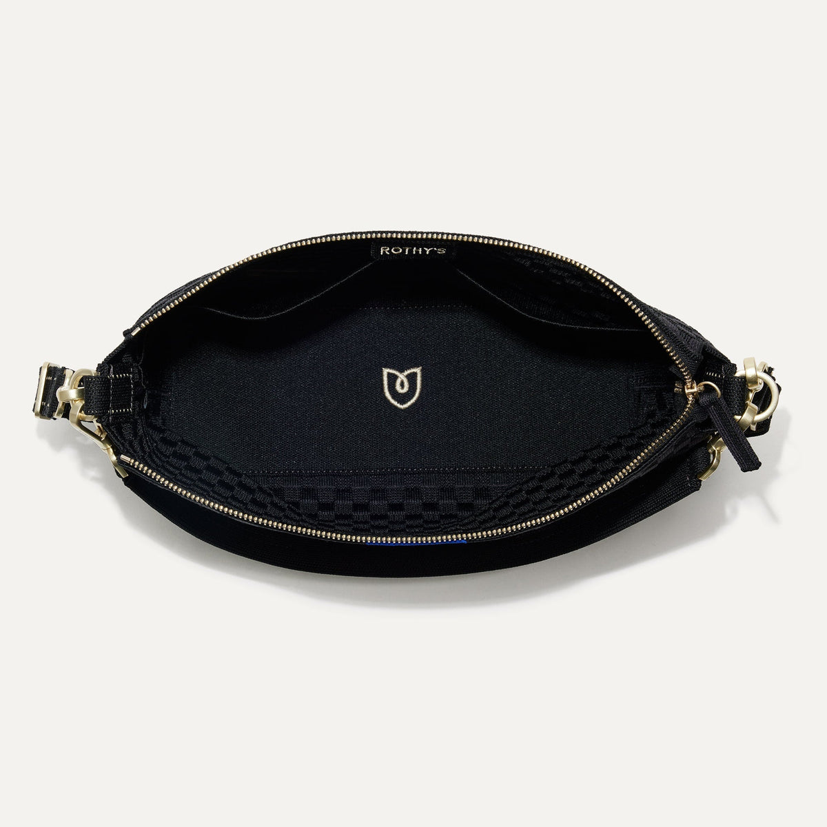 Rothys The Daily Crossbody in Black Sand