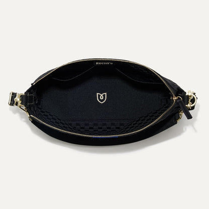 Rothys The Daily Crossbody in Black Sand