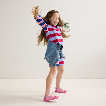 Rothys The Kids Double Strap Sandal in Tutu