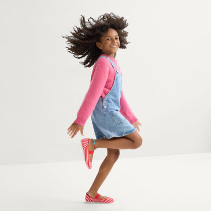 Rothys The Kids Mary Jane in Cherry Stripe