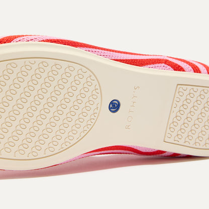 Rothys The Kids Mary Jane in Cherry Stripe