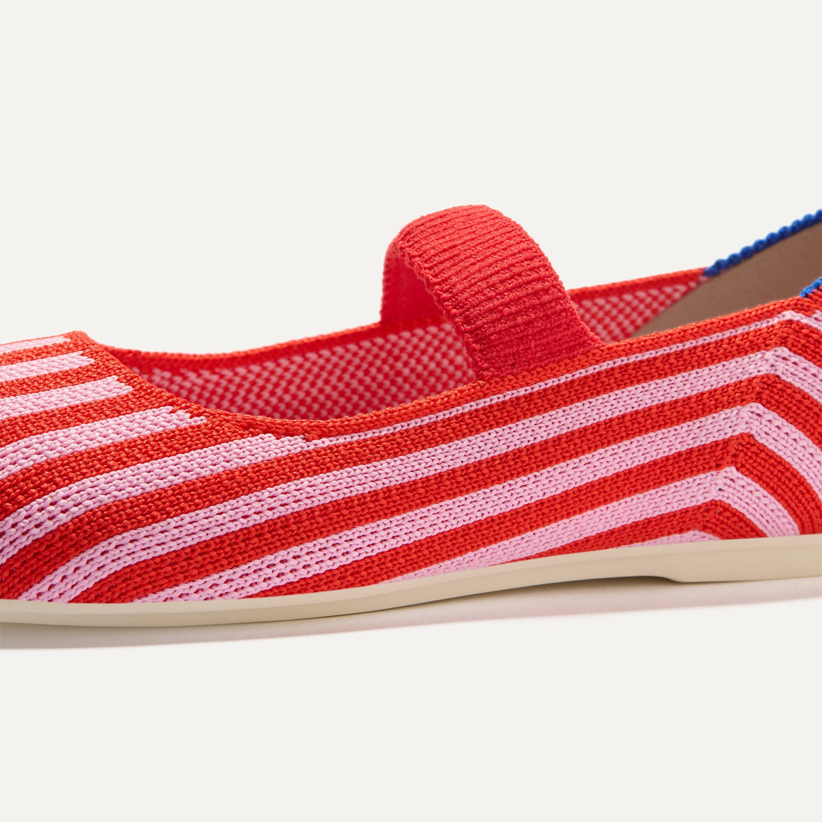 Rothys The Kids Mary Jane in Cherry Stripe